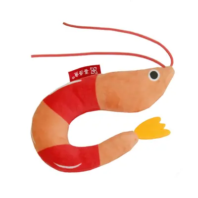 Cat Self-Play Toy Fried Shrimp Shape with Catnip Bell - 6