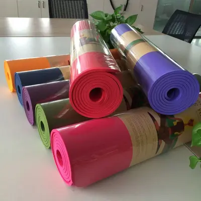 TPE Yoga Matı 0,6 cm x 61 x 183 cm, Taşınabilir, Dans ve Fitness İçin - 3