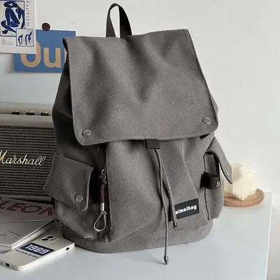 Herren-Laptoprucksack mit Klappdeckel im koreanischen Stil - 2