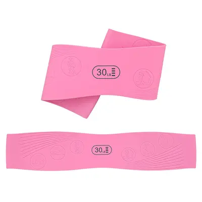 Yoga Resistance Band for Leg Strength Training, 100% Natural Silicone Elastic Band - 7