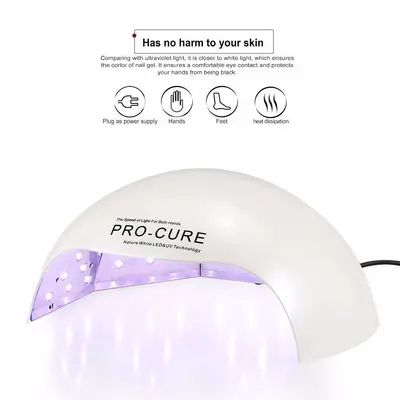 72 W aufladbarer UV-Gel-Nageltrockner LED-Lampe - 3