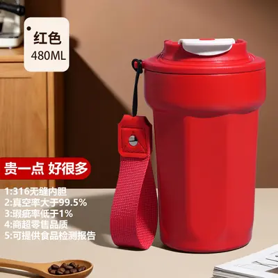 Edelstahl-Thermobecher 316, achteckig, Kaffee - 11