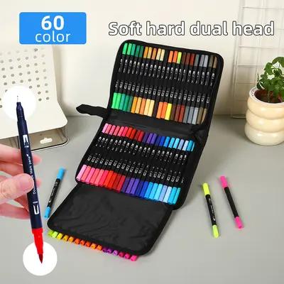 Dual-head marker pen set, water-compatible blendable - 8