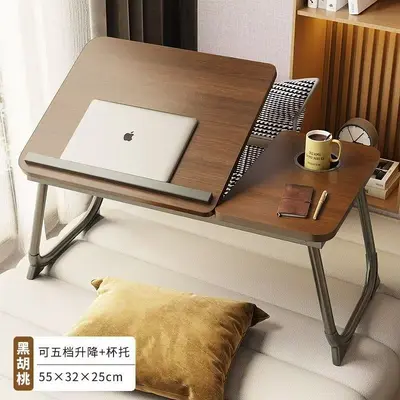 Foldable lift computer desk small table laptop student dormitory lazy work desk writing desk - 12
