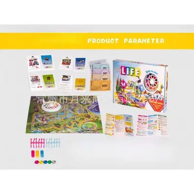 The Game of Life Englisches Kartenspiel und Brettspiel, Modell 6188