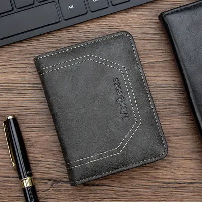 Minimalist Vertical Men's Leather Wallet, Ultra-Thin, Multi-Card Slots - 7