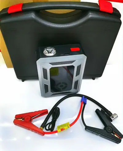 12V Car Jump Starter, Portable with Air Compressor and Emergency Power Bank - 6