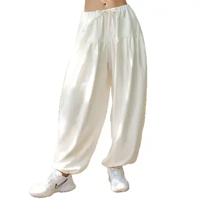 2026 New Yoga Sports Lantern Pants Women's Loose Relaxed Fit Tapered Ankle Wide-Leg Pants Zen Meditation Flow Yoga Wear