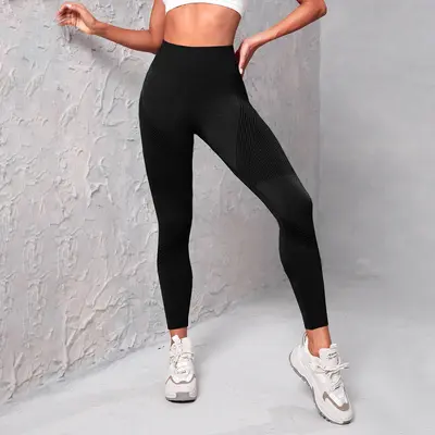 Seamless Butt-Lifting Yoga Pants, High Waist, Tummy Control, Women - 4