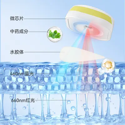 爆款红蓝光祛痘贴小纽扣电子痘痘贴定制快速瘪痘神器淡化痘祛痘仪
