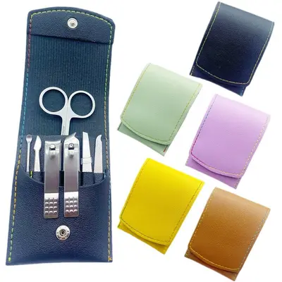 7-teiliges Edelstahl-Nagelschere-Set, Schönheitswerkzeuge, Nagelschere, Schere, Maniküre-Werkzeuge, Verarbeitung und Anpassung aus Geschenkpromotionen - 6