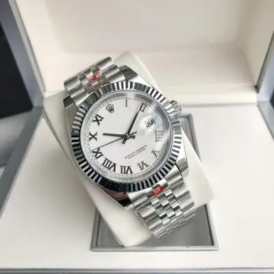 41MM Chronograph Automatic Mechanical Movement Solid Steel Band Men's Watch Waterproof Luminous Dial Wholesale - 12