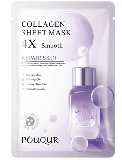 All-English Collagen/Niacinamide/Soothing Hydrating Facial Mask - Wholesale for Export - 10