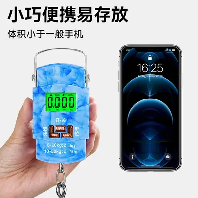 High-precision fishing express scale portable hand scale electronic weighing scale gram scale accurate vegetable sales spring hanging scale electronic balance
