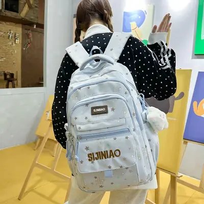 Printed Backpack, Large Capacity School Bag for Primary and Secondary Students - 3