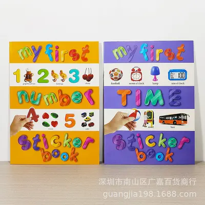 英文启蒙认知贴纸书幼儿园宝宝书籍3-6-8岁早教儿童益智厂家批发 - 8