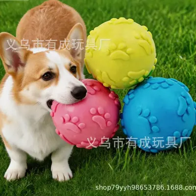 狗狗玩具发声球耐咬磨牙解闷神器小狗柯基幼犬金毛大型犬宠物用品 - 4