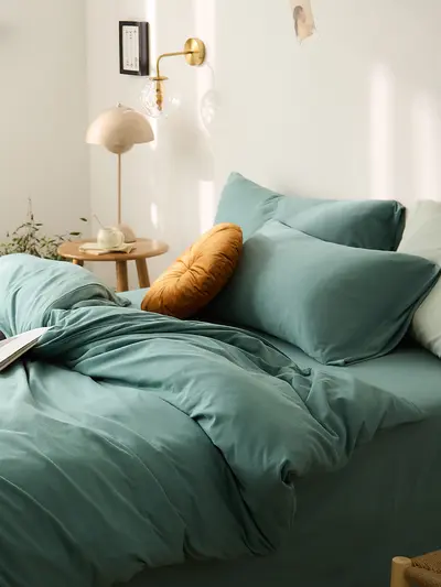 A Sınıfı Bebek Kalitesi %100 Pamuk Örme Nevresim Takımı, 4 Parça, Çarşaf ve Fitted Çarşaf - 9