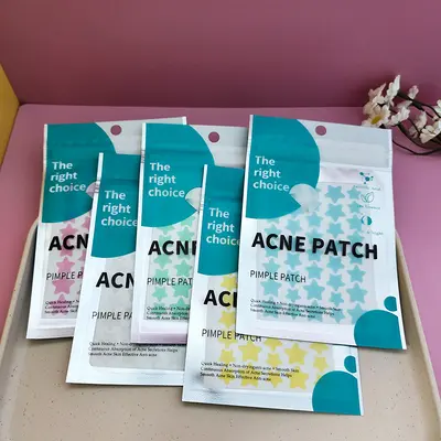 Colorful Star Hydrocolloid Pimple Patches with Essential Oil, Thin and Invisible
