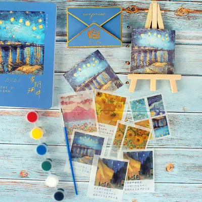 Art Supply Set, Acrylic Paint and Brush Kit