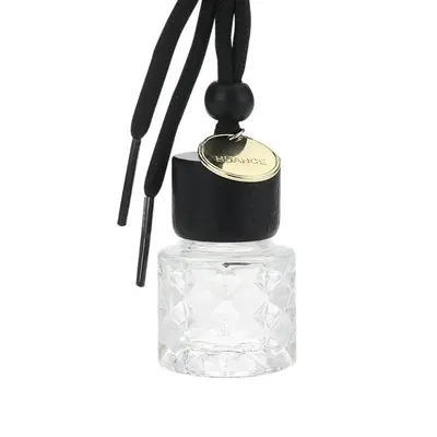 8 ml araba parfüm kolyesi, kordonlu cam aromaterapi şişesi - 5