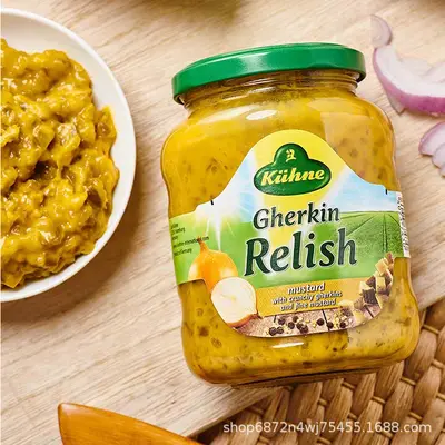 Guanli Senf-Gurken-Relish Burger-Sauce, 350 g
