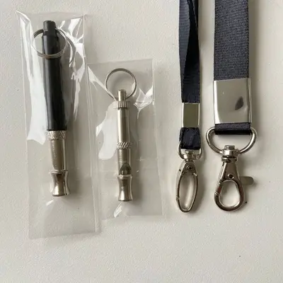 Ultrasonic Dog Training Whistle with Silver Lanyard - 2