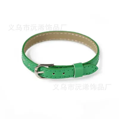8 MM Kunstleder Armband PU Leder Armband DIY personalisiertes Handgelenkband Armband tragbarer Buchstabe Öltropfen Schmuck Zubehör - 7