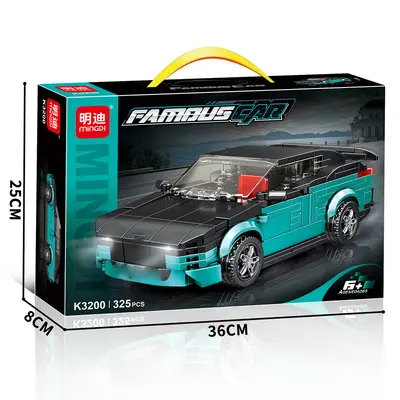 K3203 Building Block Racing Car Sports Car Model Set for Boys - 7