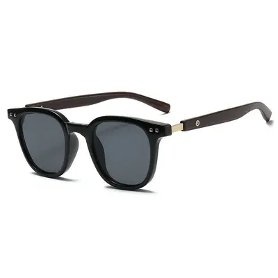 Classic Wood-Pattern Sunglasses for Men, Anti-UV Protection - 7