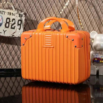 14-inch Retro Carry-On Case, Portable Makeup Case, Mini Suitcase - 3