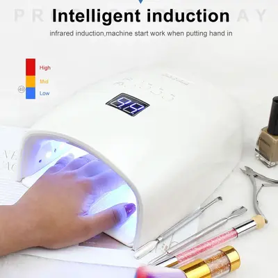 Pille çalışan tırnak UV lambası, giyilebilir tip