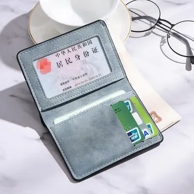 Ultra-Thin Mini Men's Wallet with Card Holder, Soft - 1