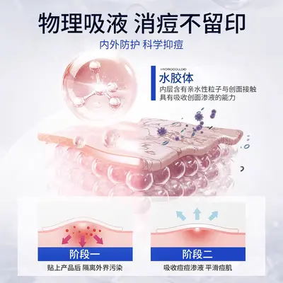 Shunai Sterile Hydrocolloid Invisible Acne Patch, Medical Wound Care - 4