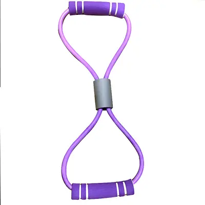 Şekil 8 kol gergi egzersiz fitness eğitmeni lateks omuz ve boyun ev germe kemeri elastik halat geri - 7