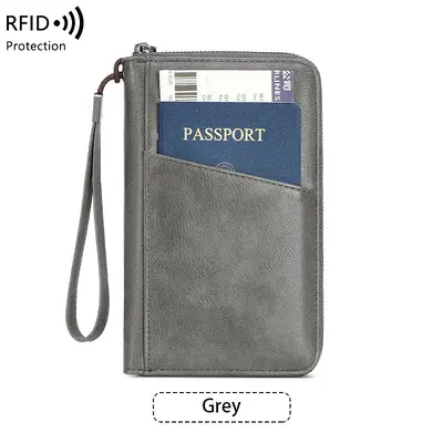 RFID passport wallet, large capacity - 12