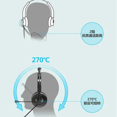 Wireless Bluetooth Headset K6B, Call Center and Online Class Over-Ear