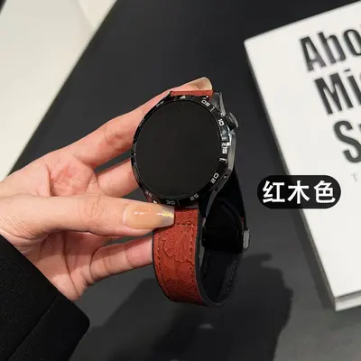 Silicone Strap for Huawei Watch 5 and Xiaomi S4, 18mm Magnetic Buckle - 9