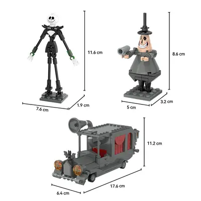 MOC Christmas Nightmare Train Building Block Set, Small Particle Kids Toy