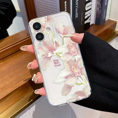 Apple iPhone 15 Pro Max uyumlu şeffaf uzay desenli telefon kılıfı