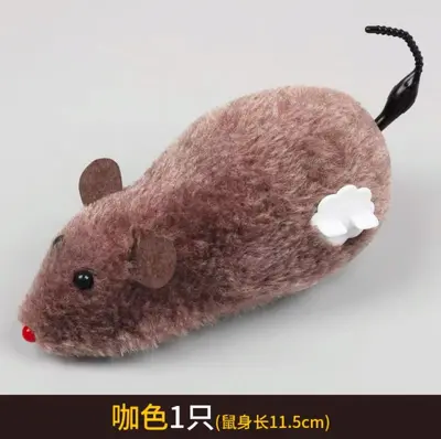 Gerçekçi fare şeklinde peluş kedi oyuncağı, mekanik fare - 10