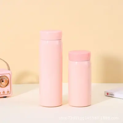 304 Stainless Steel Mini Thermos Cup, Solid Color, Pocket Size - 8