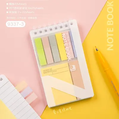 Morandi Color Sticky Notes Set with Loose-Leaf Index Tabs - 11
