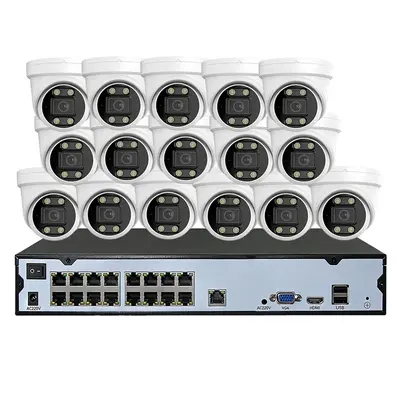 Xiongmai 16-channel POE surveillance kit, 4K, AI face detection - 8