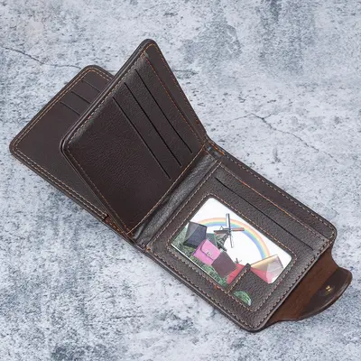 Men's Short Wallet, Multi-Functional, Multiple Card Slots, Cartoon Design - 3
