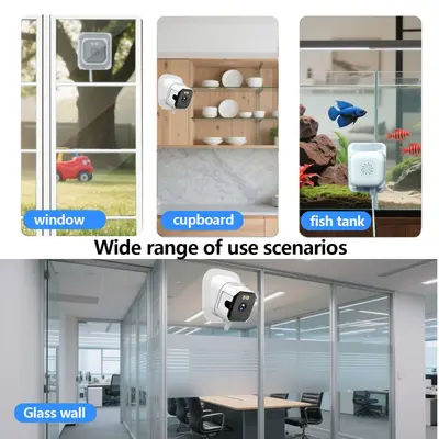 SaintAnno WiFi HD Fenster-Kamera Smart-Home Netzwerk-Überwachung Smartphone Fernzugriff Nachtsicht Infrarot 2K