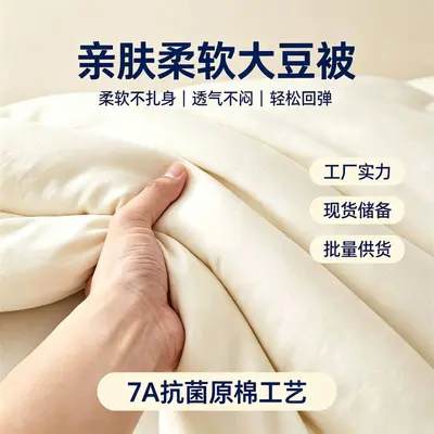 A类抗菌水洗棉大豆纤维被芯春秋被学生宿舍棉被亲肤四季通用被子