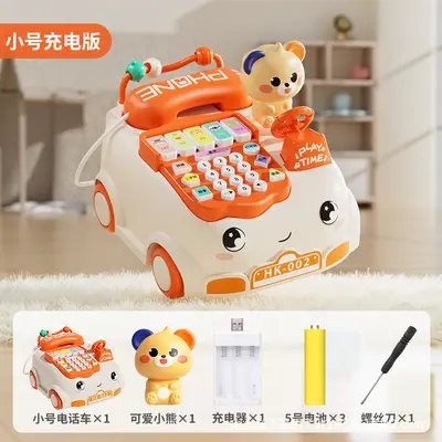 可爱益智早教批发玩具儿童科教宝宝趣味电话机故事机多功能推车 - 10