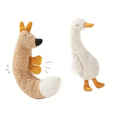 Fox-Shaped Cat Toy with Catnip and Crinkle Paper