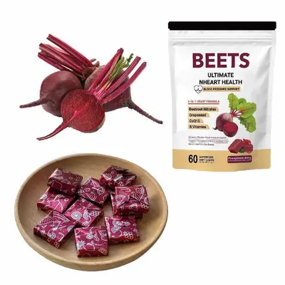 Beetroot Gummies with Coenzyme Q10 and B-Complex Vitamins